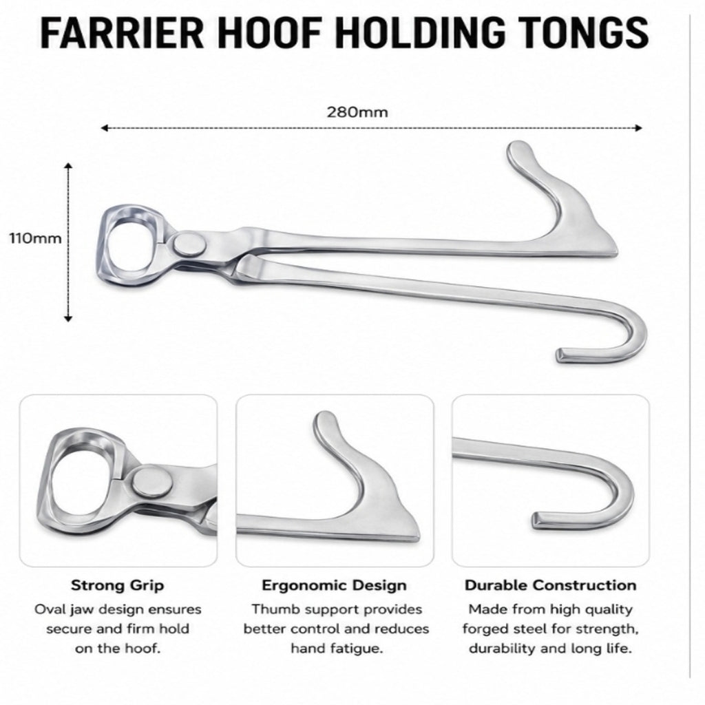 Professional Farrier Hoof Holding Tongs (280mm)