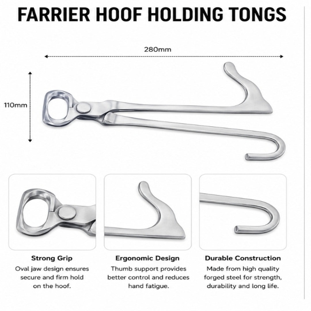 Professional Farrier Hoof Holding Tongs (280mm)