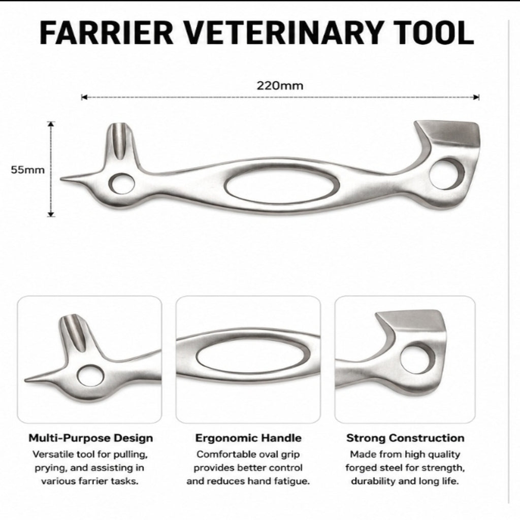 Multi-Purpose Farrier Veterinary Tool (220mm)