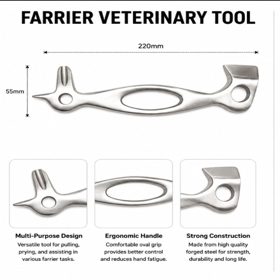 Multi-Purpose Farrier Veterinary Tool (220mm)