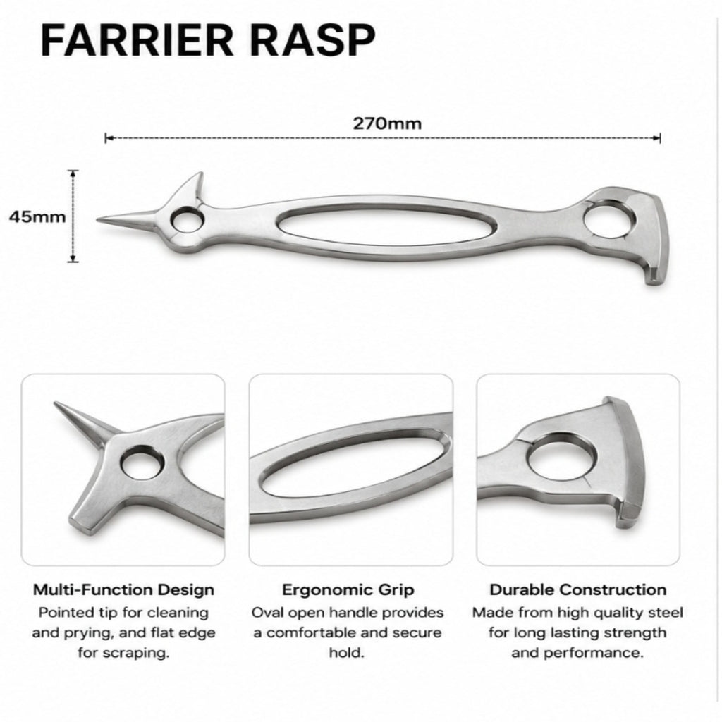 Professional Multi-Function Farrier Rasp (270mm)