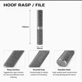 Professional Hoof Rasp & File – 150mm Durable Steel Shaping Tool