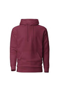 Premium Minimalist Fleece Hoodie – Maroon / Burgundy